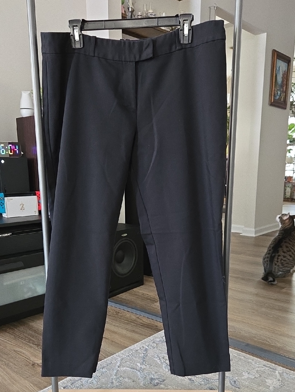 Claiborne Black Cropped Ankle Dress Pants